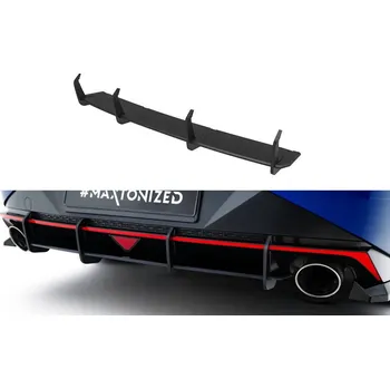 Nárazník Spoiler zadního nárazníku Street pro Hyundai Elantra N Mk7 černo červený