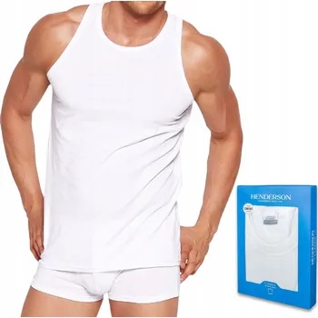 Podprsenka Henderson tílko 1480 kulatý výstřih na ramínka bílé barvy velikost XL