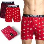 ATLANTIC 3PAK pánské boxerky 2GMB003 šedá/černá XL