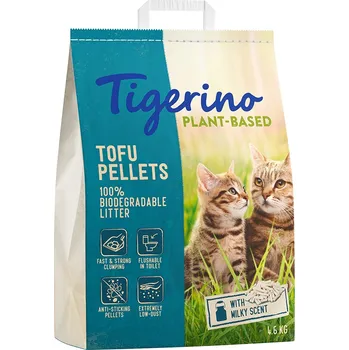Podestýlka pro kočku 11l-4,6kg Tigerino Plant-Based Tofu stelivo pro kočky – s vůní mléka