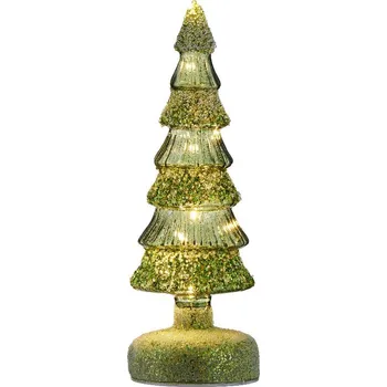 Vánoční dekorace Lucerna sklo Villa Italia 26,5 cm