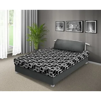 Postel Nabytekmorava Postel s úložným prostorem Zita 160x200 cm Barva: šedá