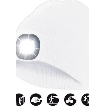 Čepice čepice CAP09 s LED světlem bílá