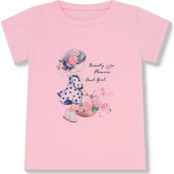 Dívčí tričko Dívčí tričko Wolf S2511A růžové