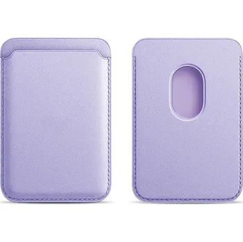 Peněženka Magsafe magnetická koženková peněženka na telefon Barva: Lila