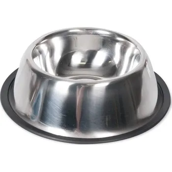 Miska pro psa Nerezová miska s gumovým okrajem 16cm 1l