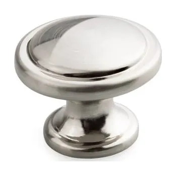 Nábytkové kování Úchytka knopka nábytková kulatá nikl kartáčovaný INOX 30mm ATM GM-350