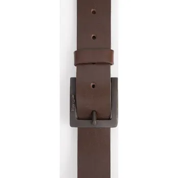 Opasek WRANGLER® OPASEK S KOVOVOU PŘEZKOU -TMAVĚ HNĚDÝ 105