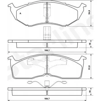 Brzdová destička Brzdové destičky Starline BD S349