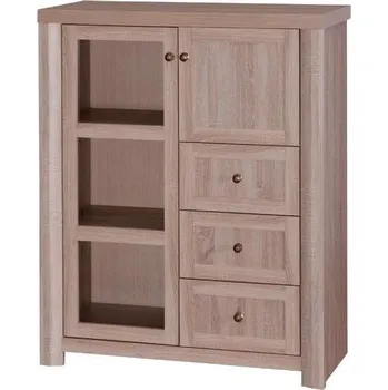 Komoda Komoda s vitrínou VENUS VN-8, 102 x 126 x 45 cm