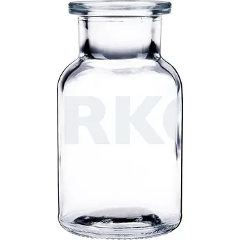 Láhev širokohrdlá prachovnice nezabroušená, bez zátky, čirá, Objem [ml]: 500