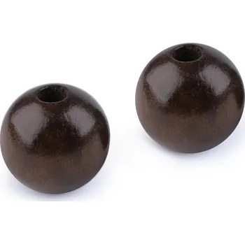 Velké dřevěné korále Ø40 mm Varianta: 5 hnědá, Balení: 10 ks