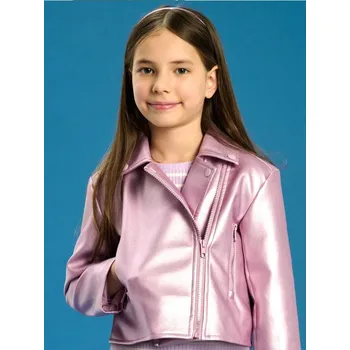 Dívčí bunda Sinsay - Bunda biker - pastelová růžová - 213CF-03X - 213CF-03X-98