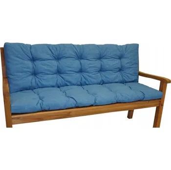 Podsedák Polstr na zahradní lavičku 120 cm - látka tyrkysový melír