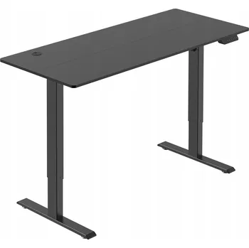 Obdélníkový psací stůl Spacetronik 140 x 60 x 114 cm černý