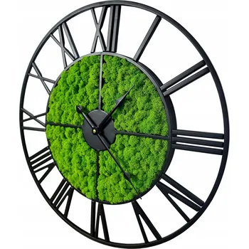 Hodiny Nástěnné hodiny Hello Moss černé 50 cm
