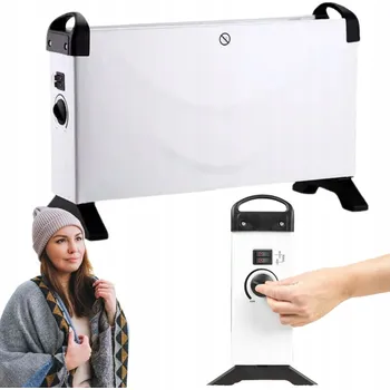 Přímotop FARELKA VÝKONNÝ ELEKTRICKÝ OHŘÍVAČ TERMOVENTILÁTOR TOPIDLO KAMNA 2000W