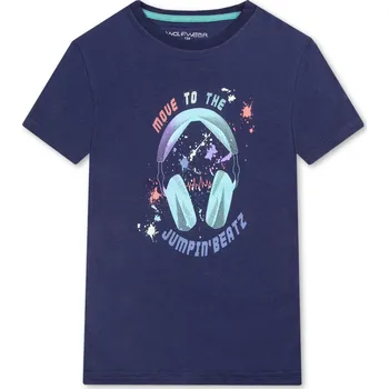 Chlapecké tričko - Wolf S2402, tmavě modrá Barva: Modrá tmavě, Velikost: 116