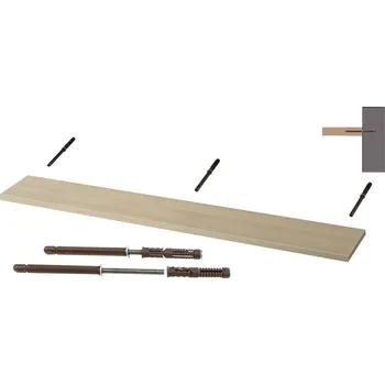 police Nabytekmorava Nástěnná police na zeď Beta 150 cm akát