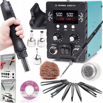 Páječka PÁJECÍ STANICE TECHREBAL 8586 PÁJECÍ PERO HOT AIR SADA 11 KS