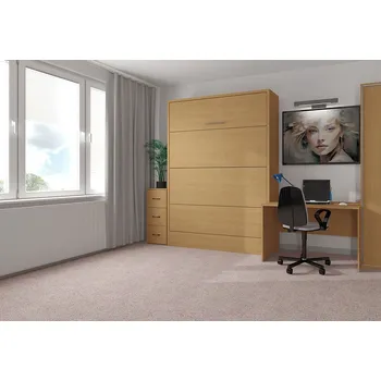 Postel Nabytekmorava Sklápěcí postel VS 21054, 200 x 160 cm barva lamina: buk