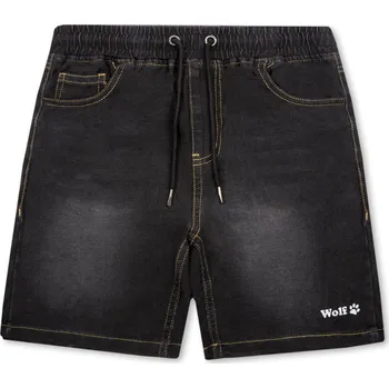 Chlapecké kraťasy Chlapecké riflové kraťasy - Wolf T2434, černá Barva: Černá, Velikost: 164