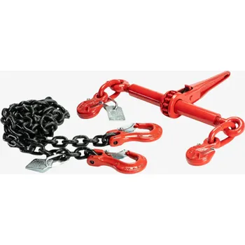 Upínací popruh BEST MAXX 2 200 kg Přivazovací řetěz dvoudílný s háky, tř.G 8, řetěz 6 mm, 22kN Délka úvazku: 2 M