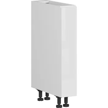 Kuchyňská skříňka Black red white DC-15/82-C dolní skříňka s košem cargo kuchyně Top Line Barva korpusu skříněk: Černá mat, Zvolte barvu dvířek: Bílá lesk