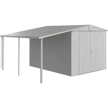Zahradní domek Biohort Europa- postranní střecha- 4 barvy Barva: Stříbrná metalíza, Velikost: 4- 244 x 228 42029