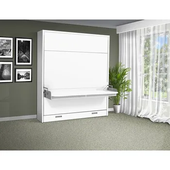 Postel Nabytekmorava Motorová výklopná postel se stolem VS 21070 180x200 cm barva lamina: Bílá 113