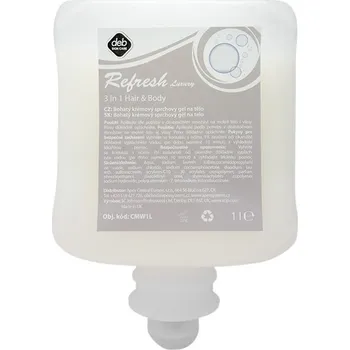 Mýdlo REFRESH LUXURY 3-in-1 HAIR & BODY - Šampon pro tělo a vlasy 6x1l