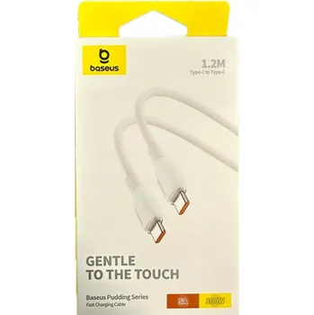 Datový kabel Kabel Baseus USB typ C – USB typ C 1,2 m bílý