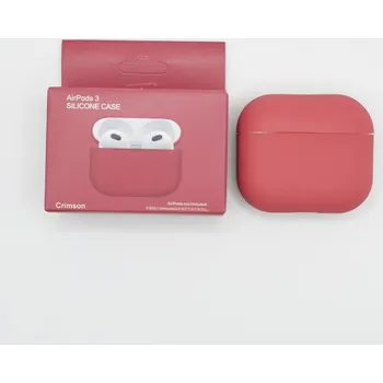 Příslušenství pro sluchátka Jednobarevný obal pro AirPods 3 Barva: Crimson