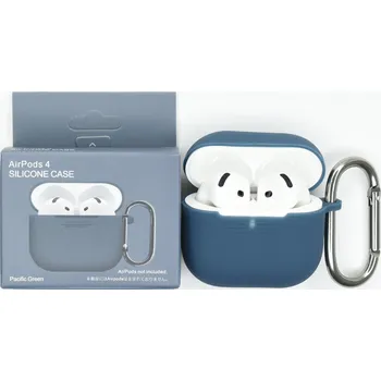 Příslušenství pro sluchátka Jednobarevný obal s karabinou pro AirPods 4 Barva: Pacific Green