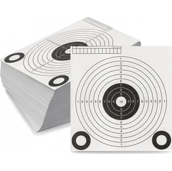 Terč na sportovní střelbu Terče pro vzduchovku 138x145mm, 1000ks