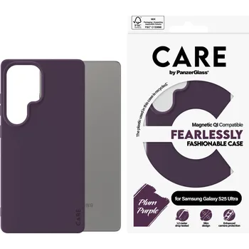 Pouzdro na mobilní telefon PanzerGlass CARE kryt Samsung Galaxy S25 Ultra Fearlessly fialový (Plum Purple) QI