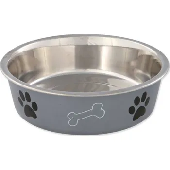 Miska pro psa Miska Trixie nerezová, plastový povrch 21cm 1400ml