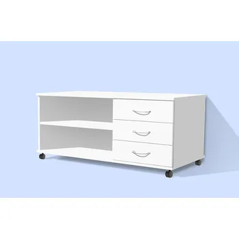 Šatní skříň Nabytekmorava Kancelářský kontejner Alfa 59 barva lamina: bílá