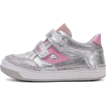 Dětská móda Dětské celoroční boty D.D.step 040-51234E stříbrné Velikost: 31 (EU)