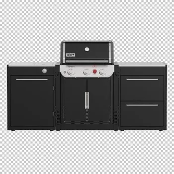 Zahradní gril WEBER kuchyně - dvě skříňky pro gril Genesis (3 hořáky a vařič) + doprava zdarma!