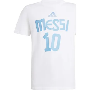 Adidas Dětské tričko MESSI Name and number white velikost: 128