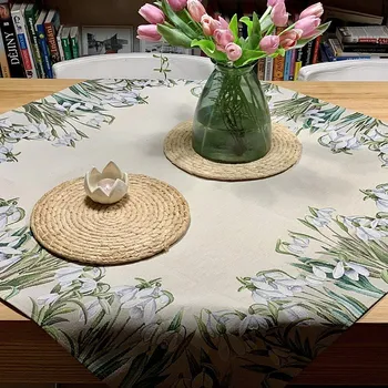 ubrus BYTEMA Gobelínový ubrus a šál SNĚŽENKY MALÉ 45 x 140 cm