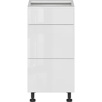 Kuchyňská skříňka Black red white D3S_40/82_2SFB/SFB dolní skříňka se zásuvkami kuchyně Top Line Barva korpusu skříněk: Dub hikora, Zvolte barvu dvířek: Bílá lesk