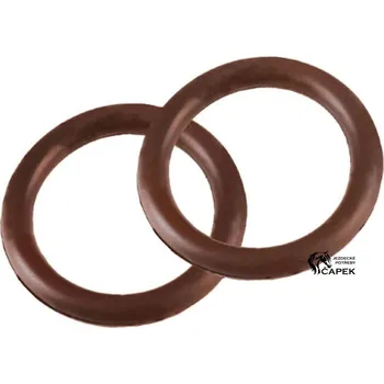 Náhradní gumičky do bezpečnostních třmenů Horze -PEACOCK- - Hnědá