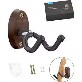 Věšák Věšák držák stativu nástěnný kytarový hák dřevěný pevný pro kytaru