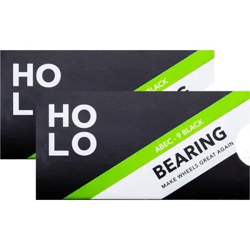 Ložisko k in-line bruslím HOLO - ABEC-9 Black - Voděodolná ložiska - sada pro brusle (16 ks)