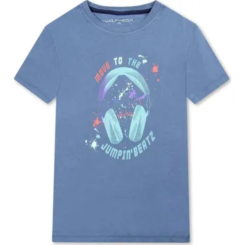 Chlapecké tričko - Wolf S2402, šedomodrá Barva: Modrá, Velikost: 116