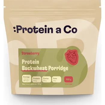 Protein Protein a Co Proteinové pohankové kaše 480 g – 4 příchutě Příchuť: jahoda
