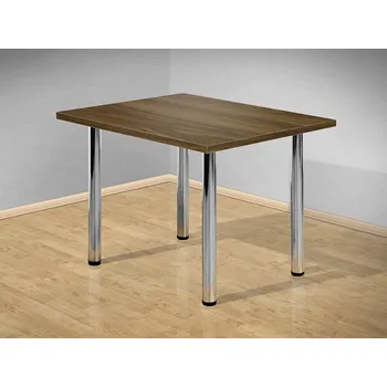 Nabytekmorava Jídelní stůl 100x80 cm s kovovými nohami barva lamina: ořech