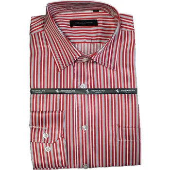 Pánská košile Pánská košile S červenými a černými proužky vz.č.26, ❗Objednávejte raději o číslo větší❗ Velikost: M